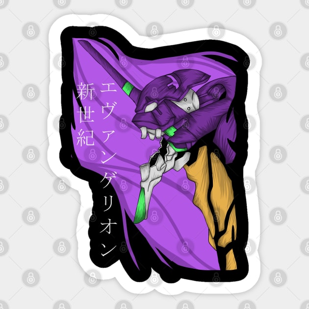 eva unit 01 Sticker by Amartwork